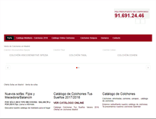 Tablet Screenshot of colchonespinto.com